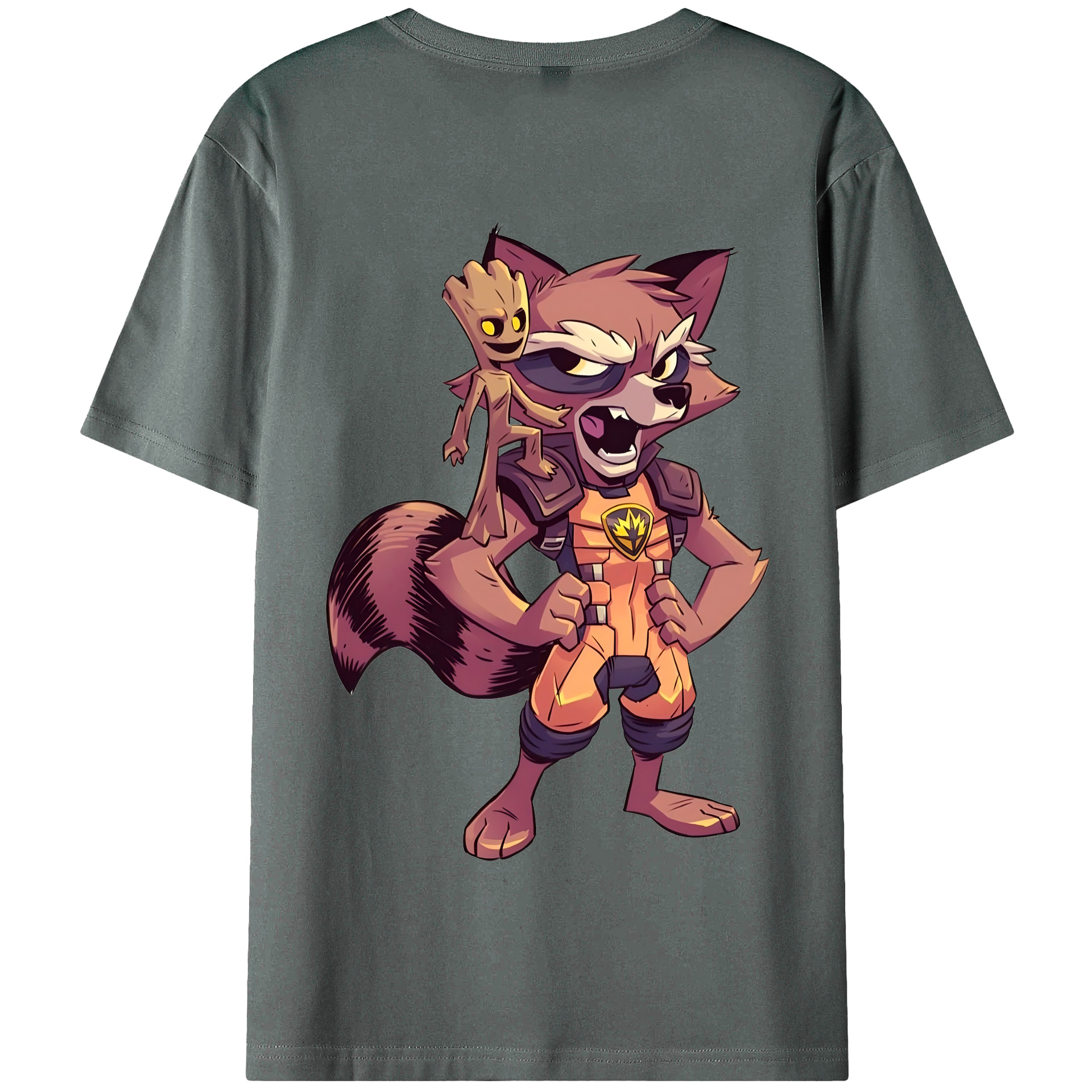 （画像用） アベンジャーズ The Avengers 綿100％半袖Tシャツ（背面プリント）